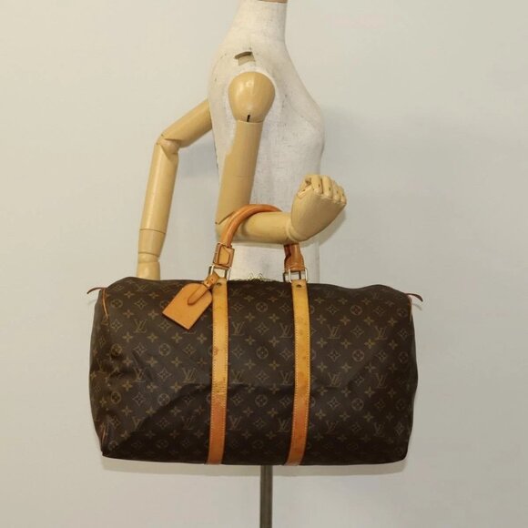 LOUIS VUITTON Monogram Keepall 50 Boston Bag M41426 LV Auth 137273 - Picture 1 of 16